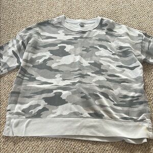 AE Women’s Camouflage Gray Sweater
